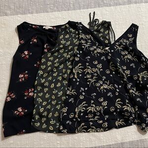 Women’s LOFT Floral Patterned Sleeveless Tops